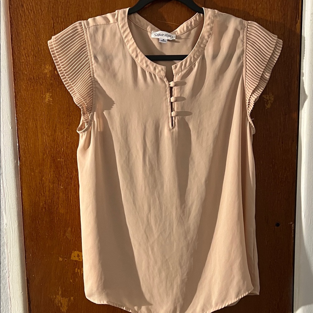 Calvin Klein Women's Beige Blouse